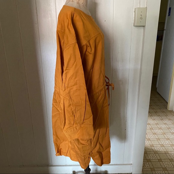 UNIQLO U sz L Denim Drawstring Dress new - Picture 5 of 8